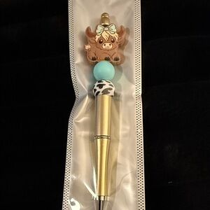 Gold and Blue Party Favor Pen